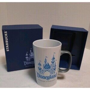 2015 Starbucks Disneyland Resort Diamond Celebration 60th Anniversary Mug w/ Box